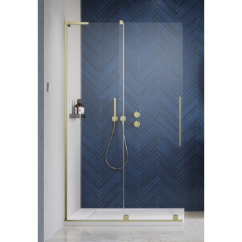 Душова кабіна Radaway Furo-SL Brushed Gold Walk-in 1200x2000 mm, правий варіант - скло прозоре, profil золотий szczotkowany