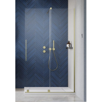 Душова кабіна Radaway Furo-SL Brushed Gold Walk-in 1200x2000 mm, правий варіант - скло прозоре, profil золотий szczotkowany