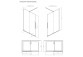 Душова кабіна Radaway Furo-SL Brushed Gold Walk-in 1200x2000 mm, правий варіант - скло прозоре, profil золотий szczotkowany