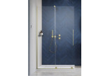 Душова кабіна Radaway Furo Brushed Gold Walk-in 1200x2000 mm, ze stabilizatorem poprzecznym, правий варіант - скло прозоре, profil золотий szczotkowany