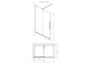 Душова кабіна Radaway Furo Brushed Gold Walk-in 1200x2000 mm, ze stabilizatorem poprzecznym, правий варіант - скло прозоре, profil золотий szczotkowany
