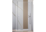 Бічна стінка S1 70 Radaway Essenza New Black KDJ 66.7-68.2-200cm, profil чорний, скло прозоре