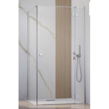 Бічна стінка S1 70 Radaway Essenza New Black KDJ 66.7-68.2-200cm, profil чорний, скло прозоре