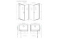 Бічна стінка S1 70 Radaway Essenza New Black KDJ 66.7-68.2-200cm, profil чорний, скло прозоре