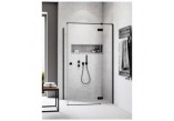 Бічна стінка S1 70 Radaway Essenza New Black KDJ 66.7-68.2-200cm, profil чорний, скло прозоре