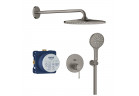 Душовий комплект Grohe Essence прихований з верхнім душем Rainshower mono 310 - brushed hard graphite