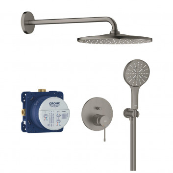 Душовий комплект прихований з верхнім душем Rainshower mono 310 , Grohe Essence, нержавіюча сталь