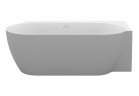 Ванна вільностоячий Ravak Freedom Corner II Tec 175x86 cm, wariant правий - Smoke Greyбіла, ширма odpływu біла