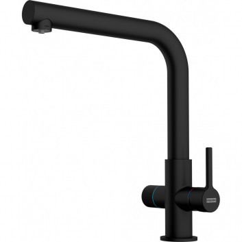 Кухонний змішувач Franke Neptune Evo , висота 294mm, obrotowa i висувний злив, чорний мат.