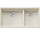 Zlewozmywak Blanco Subline 480/320-U Siligranit InFino 85,5x46 cm, 2 komory, лівий, без автоматичного корка - delikatny білий