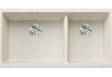 Zlewozmywak Blanco Subline 480/320-U Siligranit PuraDur 85,5x40cm 2 kom без пробки, tartufo