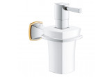 Тримач Grohe Grandera z ceramicznym dozownikiem na mydło - хром / золотий