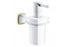 Тримач Grohe Grandera z ceramicznym dozownikiem na mydło - хром / золотий