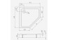 Піддон прямокутний Radaway Doros F Compact, 140x80cm, акрильний, stone білий