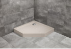 П ятикутний душевий піддон Radaway Doros PT Compact, 100x100cm, акрильний - stone kaszmirowy
