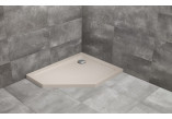 П ятикутний душевий піддон лівий Radaway Doros PT E 100x80cm - stone kaszmirowy