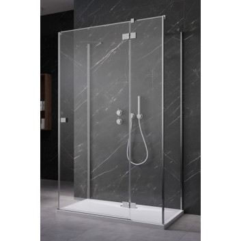 Двері душові Radaway Essenza New KDJ+S 90 cm, ліве, profil хром, прозоре скло