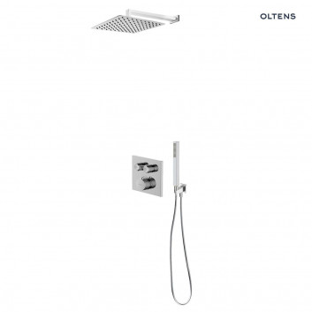 Комплект Oltens Onega (S) змішувач прихований з верхнім душем 25 cm Vindel (S)i kompletem для душа Sog хром 36621100