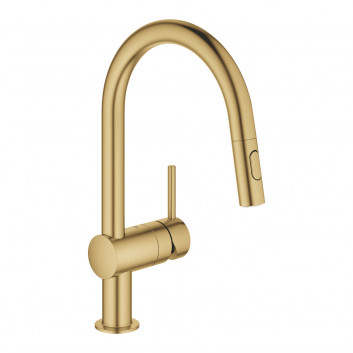 Кухонний змішувач з краном, який виймаЄться GROHE Minta 1/2", одноважільний - brushed warm sunset