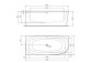  Кутова ванна Ideal Standard Hotline New 160x90 cm, ліва - білий глянець