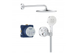 Душовий комплект Grohe Precision Thermostat з верхнім душем Vitalio Rain Mono 310 - хром