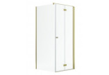 Двері душові Radaway Nes Gold KDJ B 100, складані, ліве, 1000x2000mm - скло прозоре, profil золотий глянець