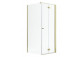 Двері душові Radaway Nes Gold KDJ B 100, складані, ліве, 1000x2000mm - скло прозоре, profil золотий глянець