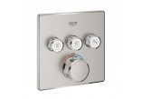 Змішувач термостатичний Grohtherm SmartControl do obsługi trzech wyjść wody - нержавіюча сталь