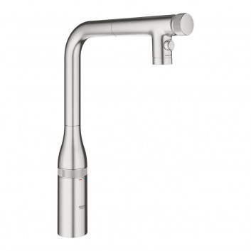 Змішувач для кухонних раковин Grohe Zedra SmartControl, висувний злив, хром