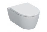 Комплект wiszącej miski WC Geberit iCon, туалет, ukryte mocowania, Rimfree, з сидінням для унітаза - білий мат.