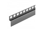 Listwa spadkowa Balneo podłogowa czołowa 130 cm - Gun Metal