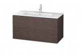 Шафка підраковинна Duravit L-Cube, навісна 1020 x 481 mm - дуб темний szczotkowany