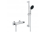 Змішувач душовий з термостатом Grohe Grohtherm 800, на стінку, з комплектом для душа, хром