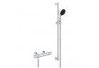 Змішувач душовий з термостатом Grohe Precision Start, на стінку, з комплектом для душа - хром