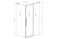 Двері кабіни prysznicowej Radaway Idea 8 KDJ 100, праве, 1000x2000mmm, скло прозоре, хром