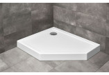 П ятикутний душевий піддон Radaway Doros Plus PT E, 100x90cm, правий, акрильний, білий