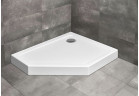 П ятикутний душевий піддон Radaway Doros PT E Compact, 90x80 cm, правий, акрильний - білий