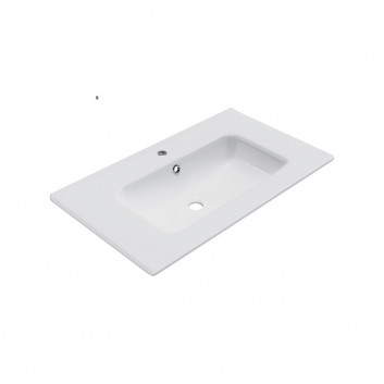 Умивальник на стільницю Excellent Rima 2.0, 60x40cm, без переливу, отвір для змішувача, śnieżnobiały