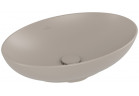Умивальник на стільницю Villeroy & Boch Loop & Friends, 56x38cm, овальна, z переливом - Almond CeramicPlus