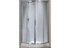 Душова кабіна Novellini Lunes r півкругла 100 cm з 2 розсувними створками, profil хром, прозоре скло