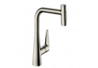Кухонний змішувач Hansgrohe Talis Select M51, одноважільний 300, висувний злив, 2jet, sBox - благородна сталь finish