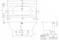 Ванна прямокутна Villeroy & Boch OBERON 2.0, 180x80, Weiss Alpin
