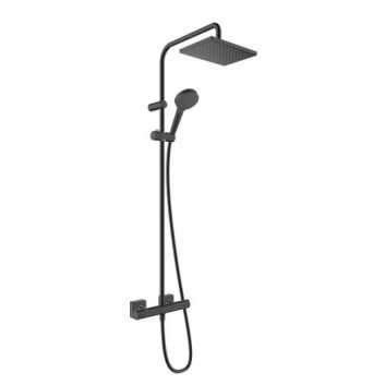 Душовий комплект 250 1jet EcoSmart z ShowerTablet 350, Hansgrohe Rainfinity - Чорний Матовий
