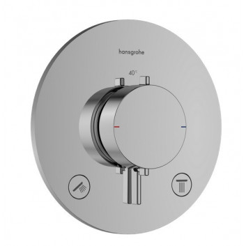 PYTAJ O RABAT ! Змішувач термостатичний Hansgrohe Ecostat S, прихований з запорним клапаном, зовнішній компонент 1-odbiornik
