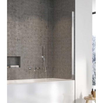 Ширма для ванни Radaway Nes PNJ I 90x150 cm, лівий - скло прозоре, profil GunMetal