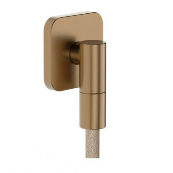 Фіксований душовий комплект Hansgrohe Raindance Alive Select S 125 3jet EcoSmart z tekstylnym wężem Designflex 160 cm - бронзове напилення