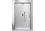 Двері душові розсувні Radaway Idea Black DWJ 100 Ліве 98.7-101.2x200.5cm, profil чорний, скло прозоре- sanitbuy.pl