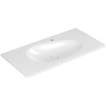 Навісне біде Villeroy&Boch Antao, 56x37 cm, з одним отвором, з покриттям CeramicPlus - білий