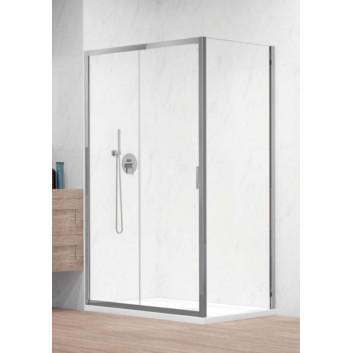 Двері душові 120cm, Radaway Alienta DWJ, скло прозорі, profil хром