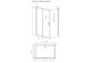 Двері душові 120cm, Radaway Alienta DWJ, скло прозорі, profil хром
